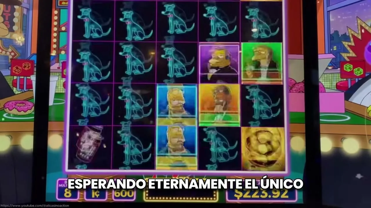 Pantalla de información de una tragaperras mostrando el RTP