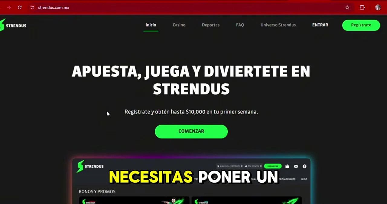 Bono sin depósito en vídeo (2)