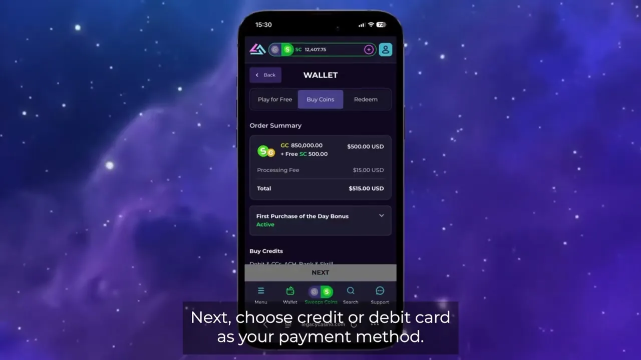 Tarjeta Visa en vídeo (2)